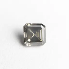 0.84ct 5.06x5.03x3.36mm Fancy Grey Cut Corner Square Step Cut 21874-01