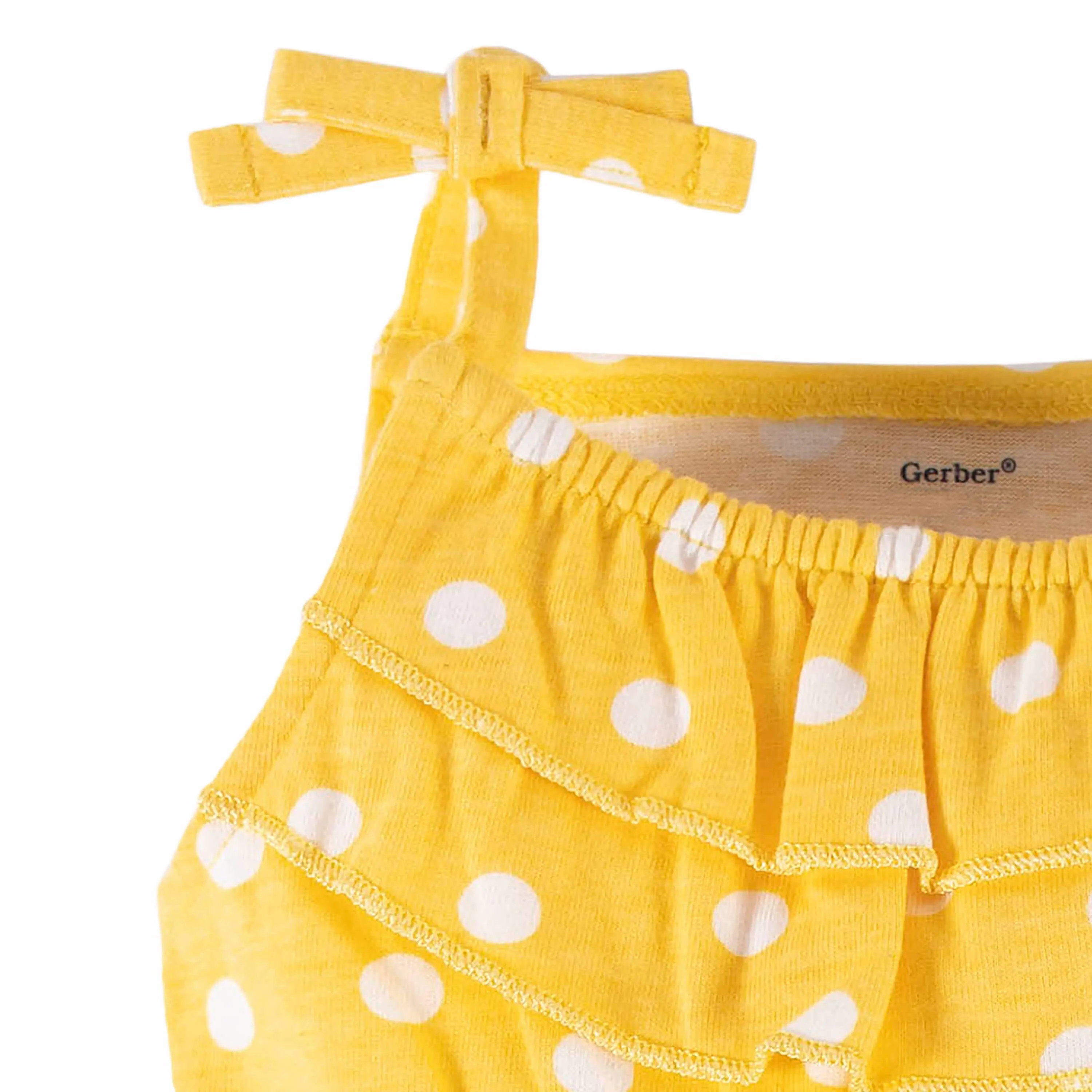 2-Pack Baby & Toddler Girls Bee Garden Tank Rompers