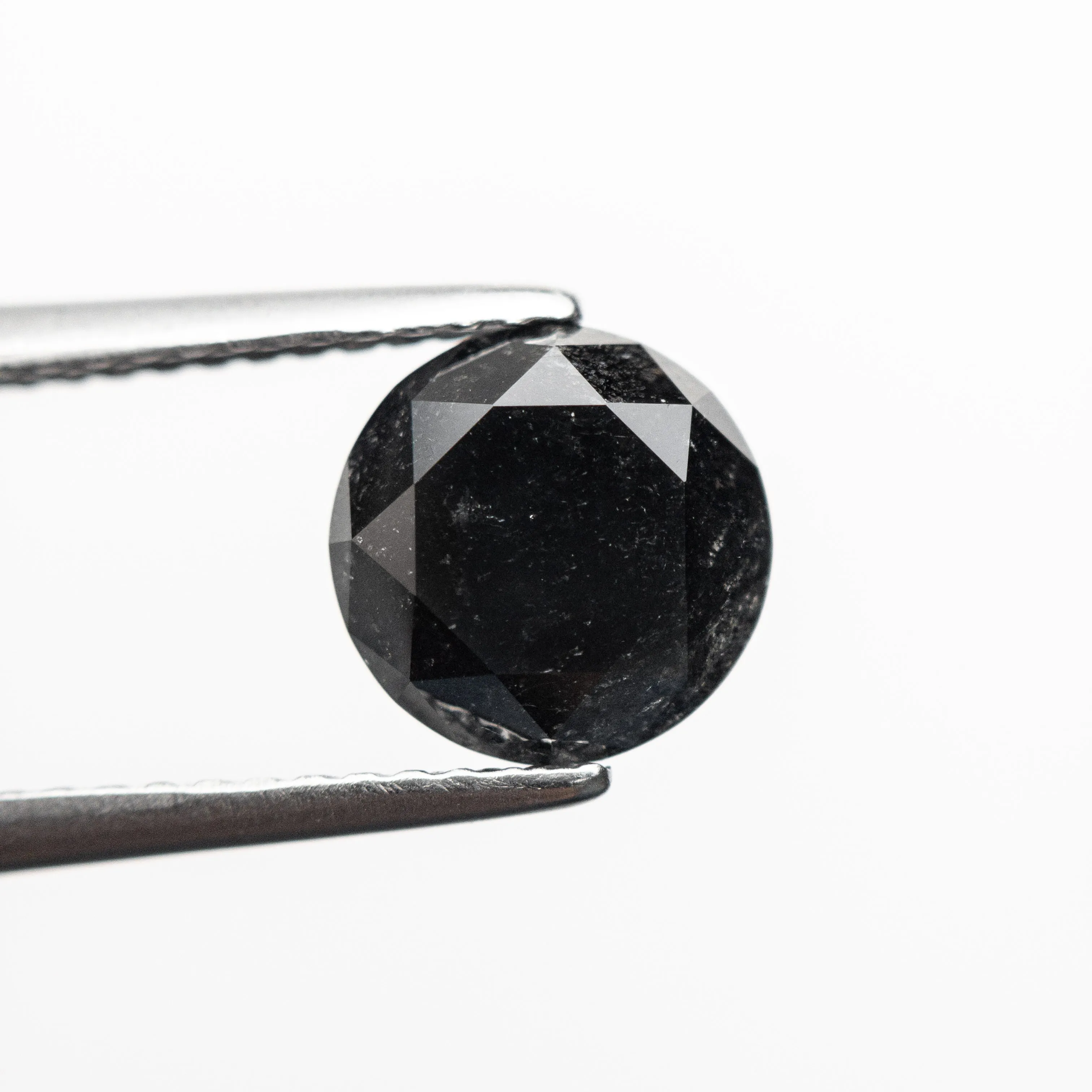 2.21ct 7.65x7.68x5.66mm Natural Fancy Black Round Brilliant 19625-01