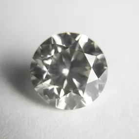 3.04ct 9.00x8.97x5.76mm SI1 Grey Round Brilliant 18384-01