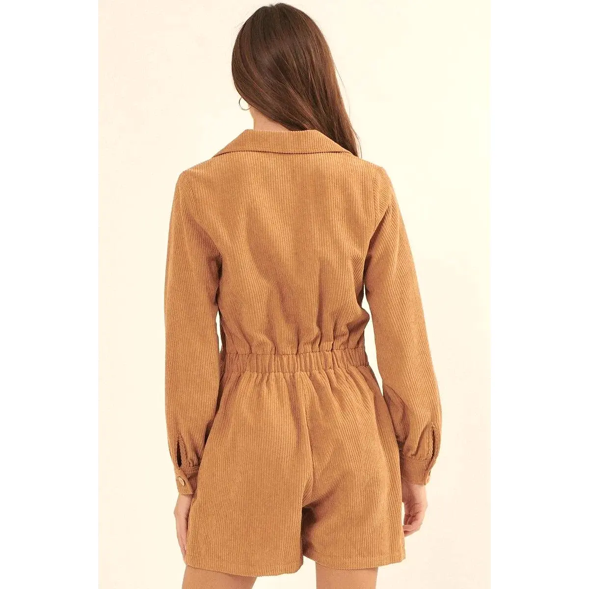 A Woven Corduroy Romper