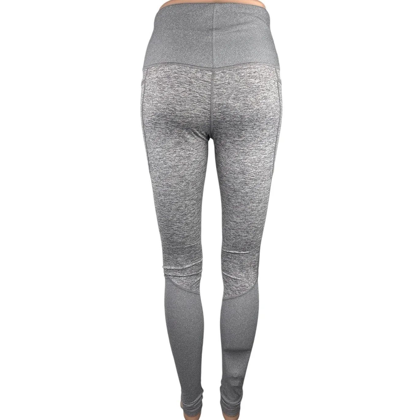 Athleta Gray Heathered High Rise Pull On Workout Athletic Leggings Pants Size XS