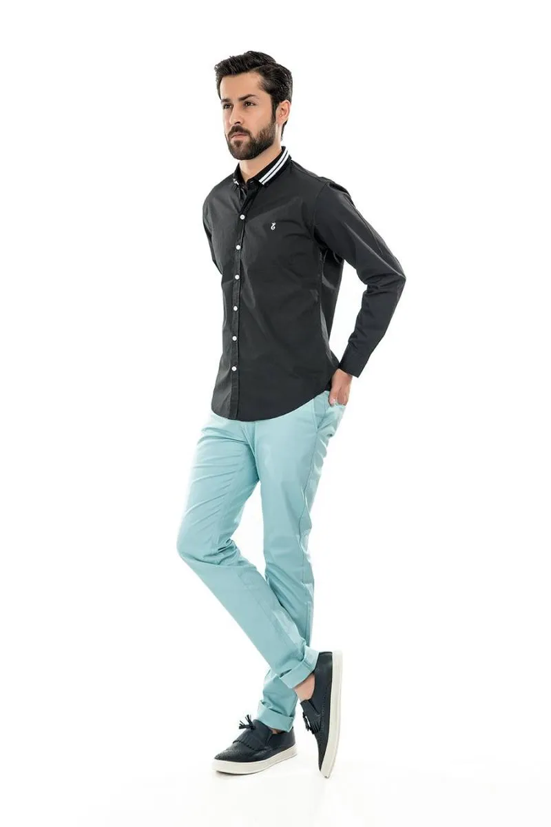 Black Casual Shirt FS Slim Fit