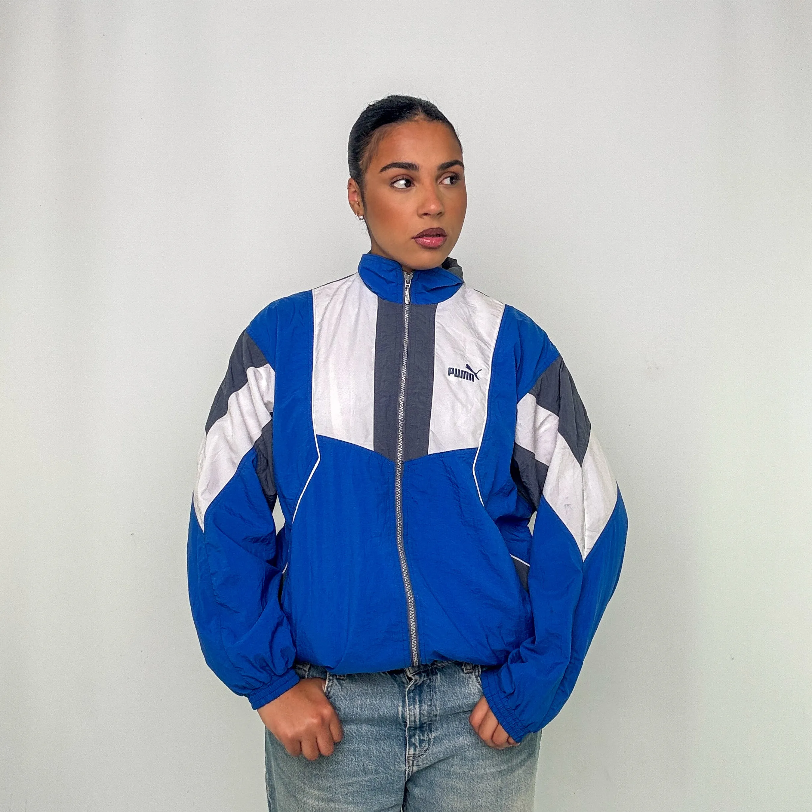 BLUE Y2KS PUMA TRACK JACKET (