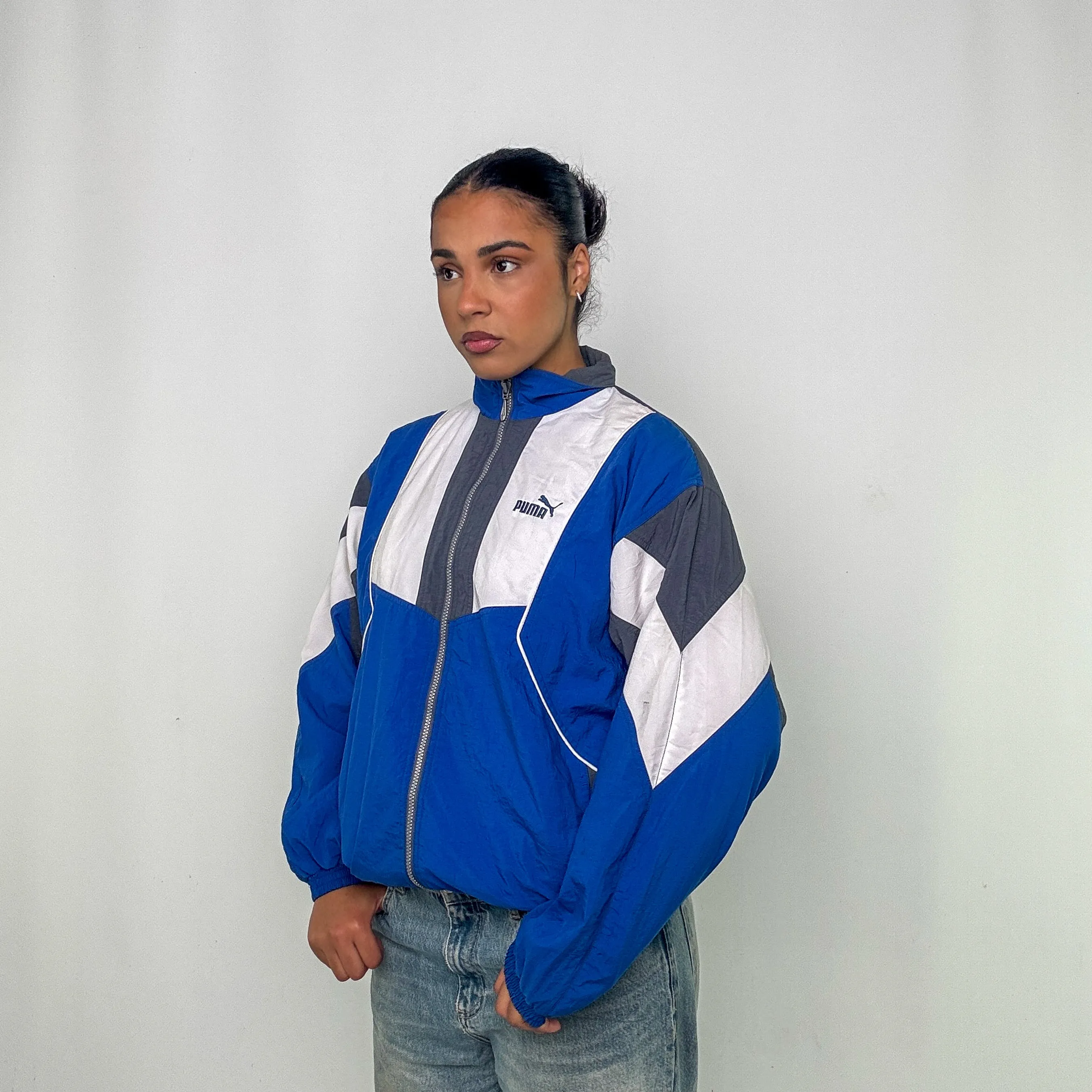 BLUE Y2KS PUMA TRACK JACKET (