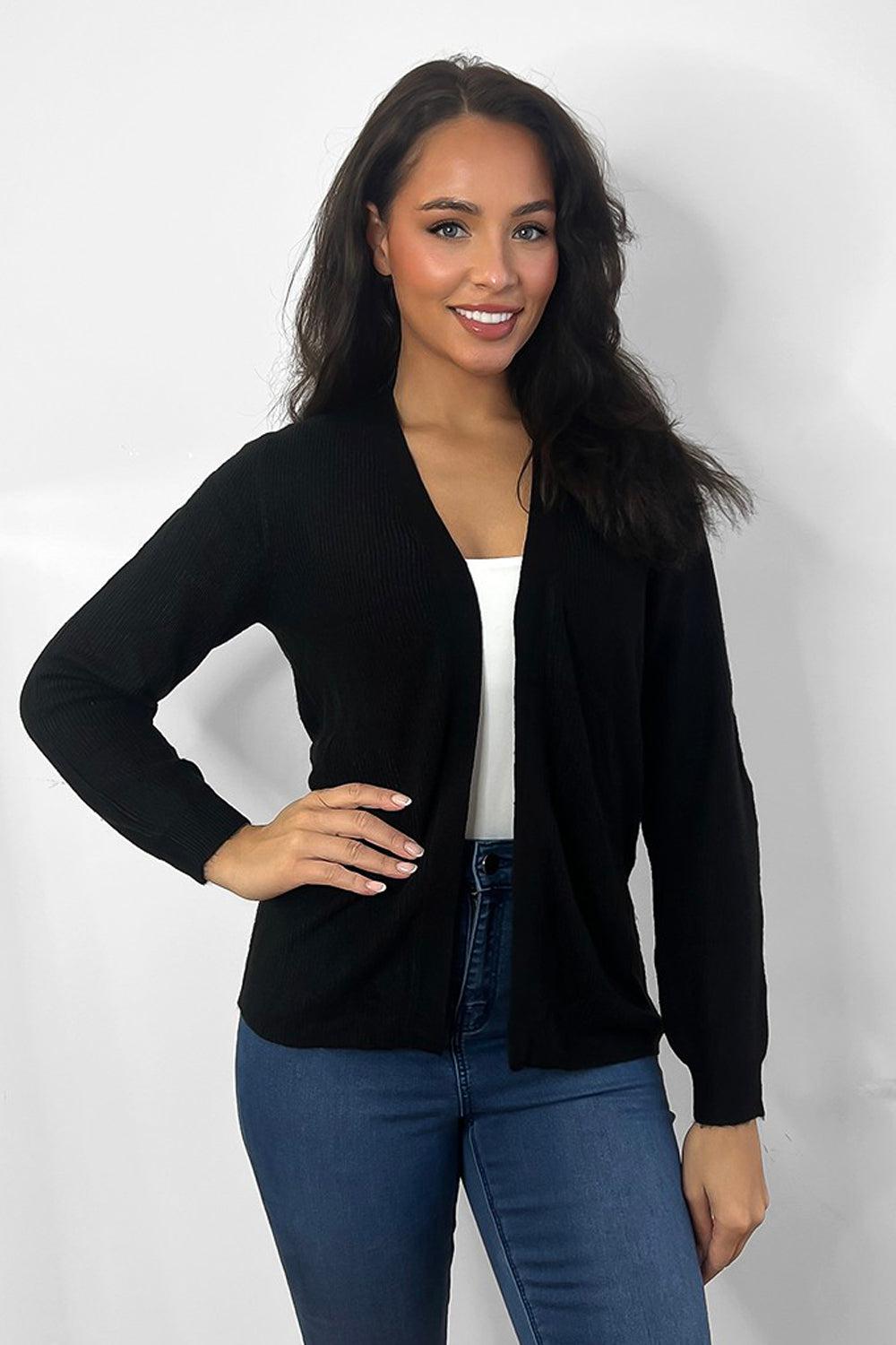 Classic Open Front Cardigan