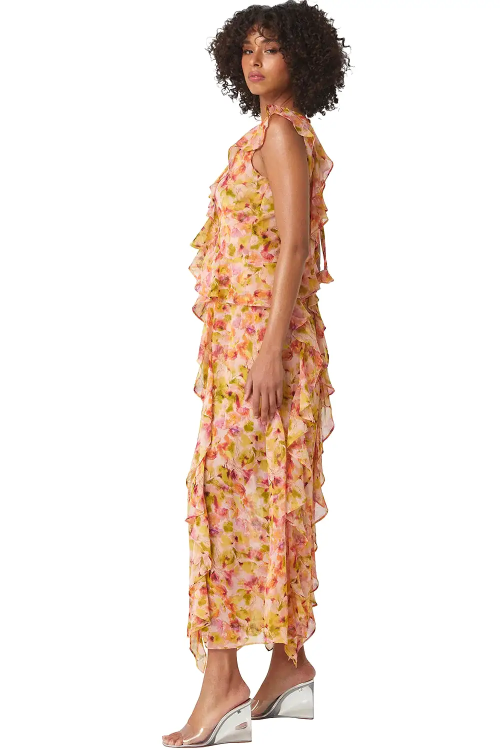 Claudita Dress - Golden Flora