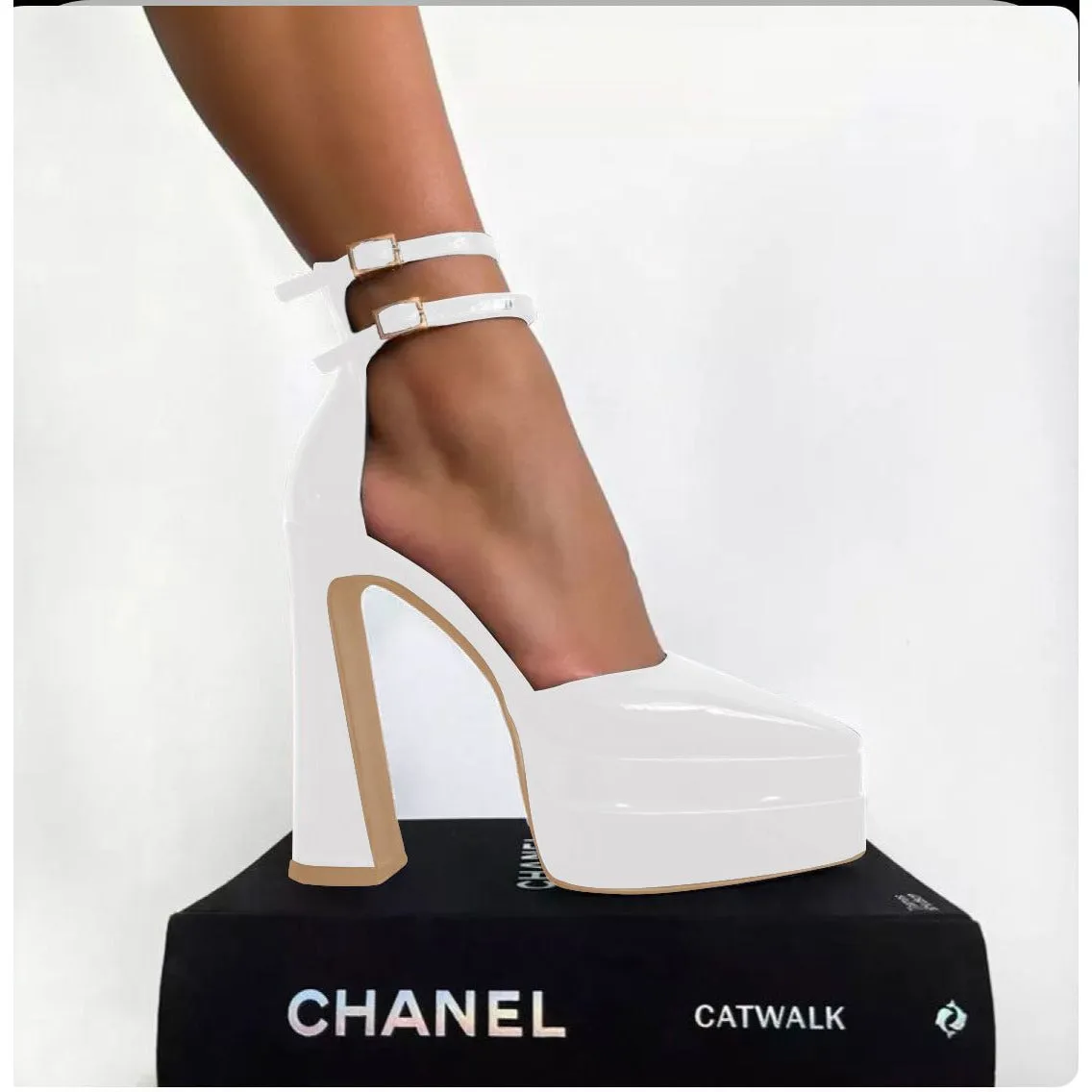 Closed Point Toe Platform Heel