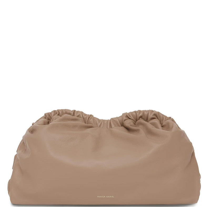 Cloud Clutch Lambskin, Biscotti