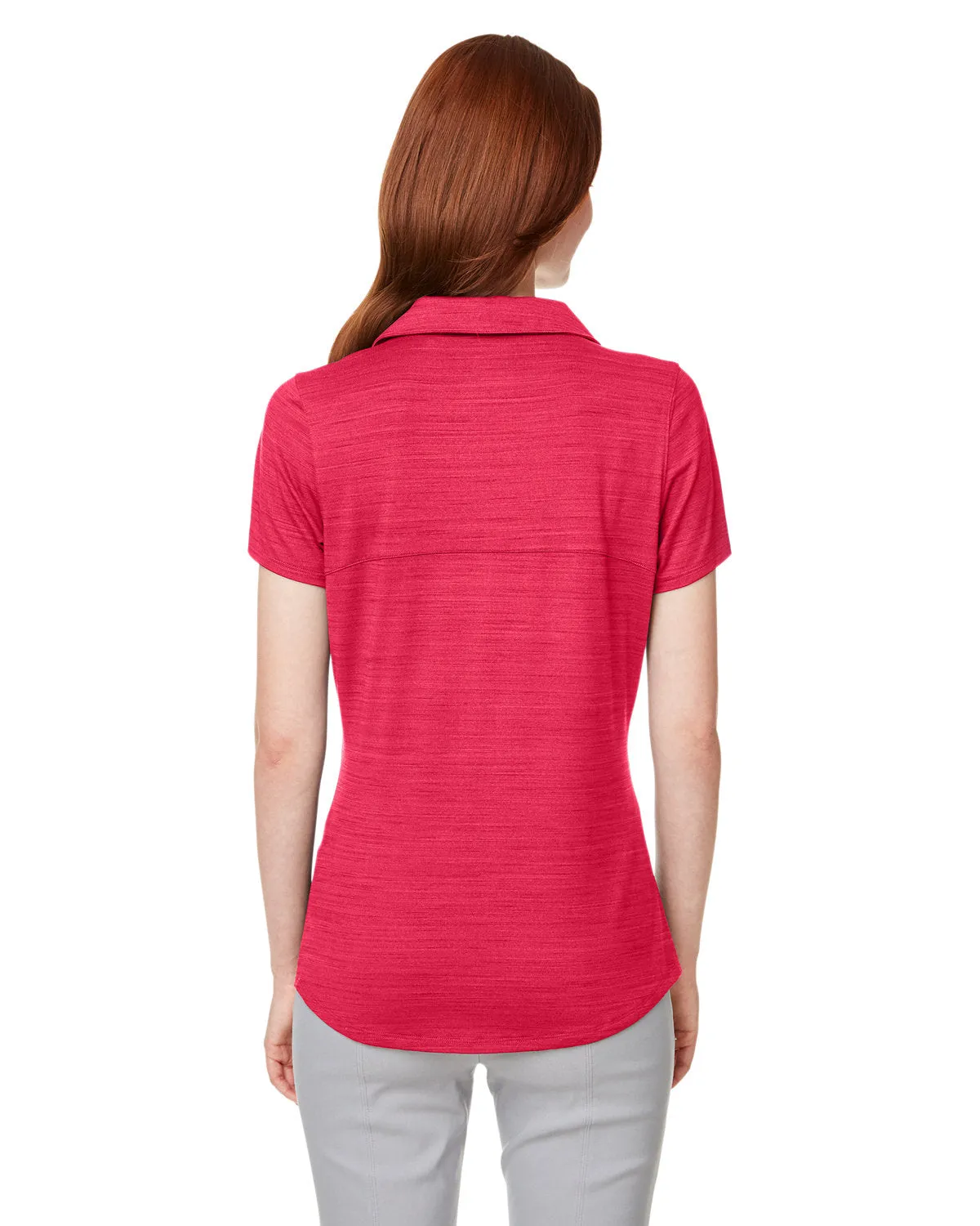 Custom Puma Ladies Cloudspun Free Polo, Teaberry Heather