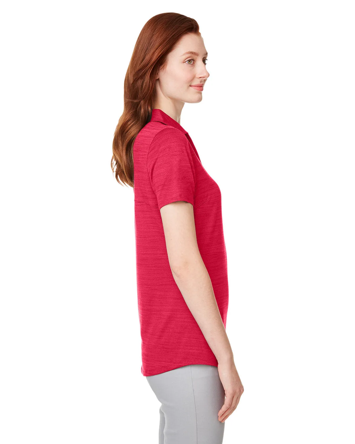 Custom Puma Ladies Cloudspun Free Polo, Teaberry Heather