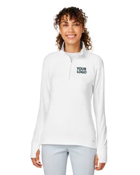 Custom Puma Ladies Gamer Golf Quarter-Zip, Bright White