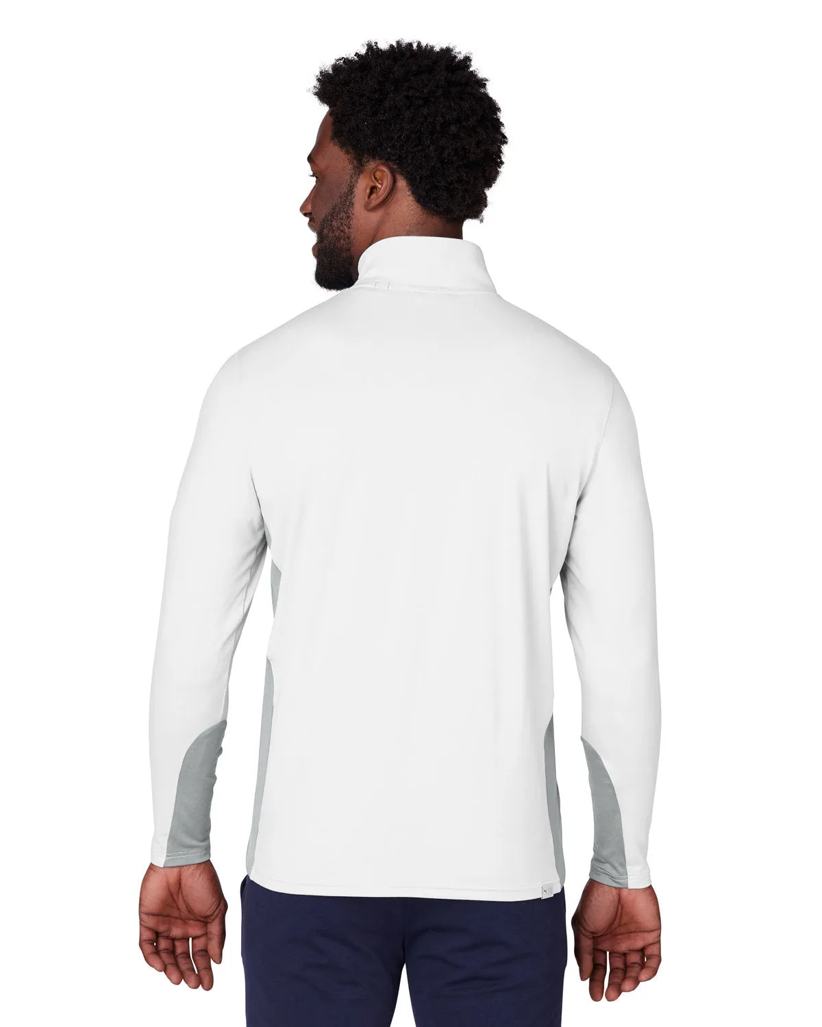 Custom Puma Men's Gamer Golf Quarter-Zip, Bright White