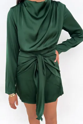 Dinah Mini Dress Emerald