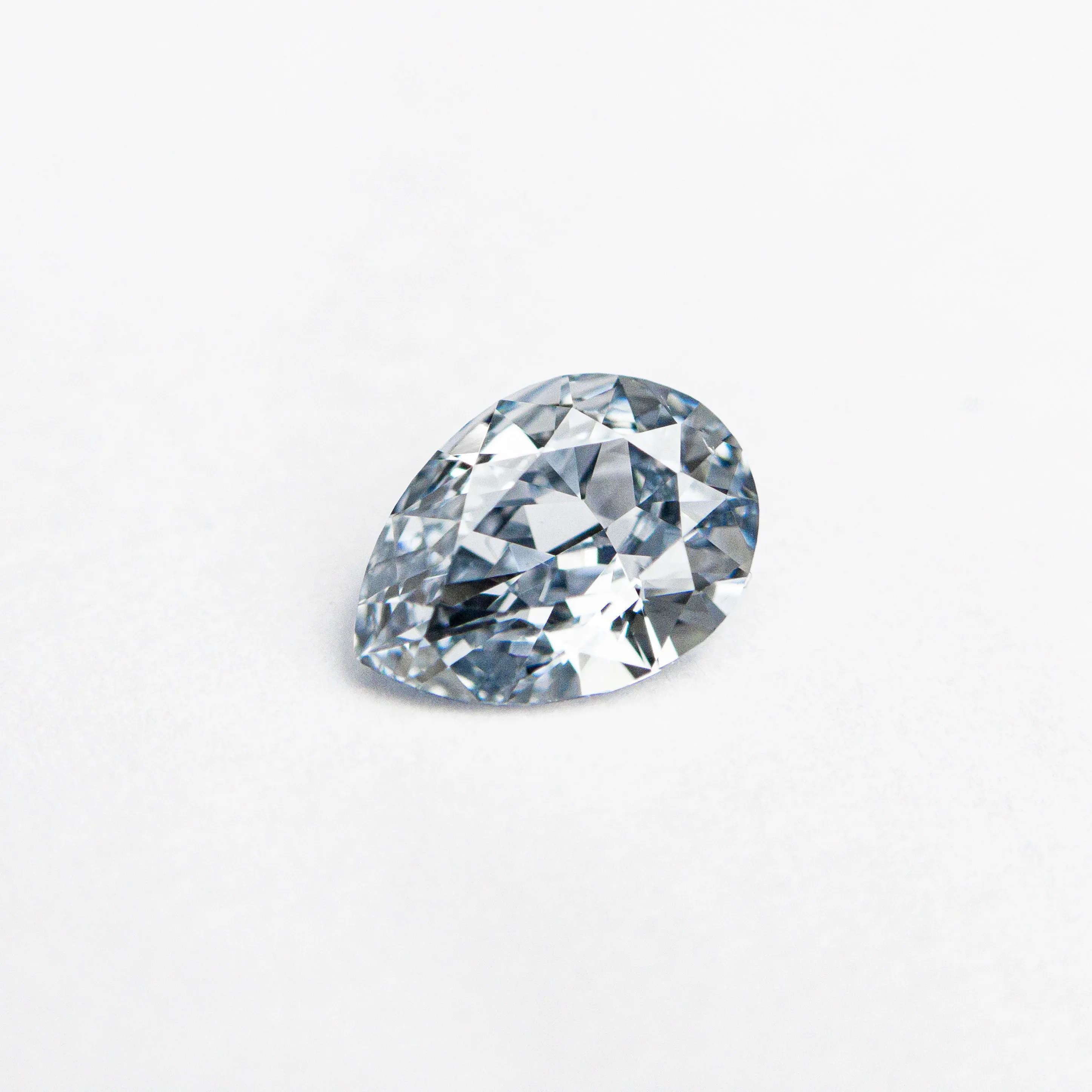 Fancy Blue Brilliant Diamond - 0.41ct Pear