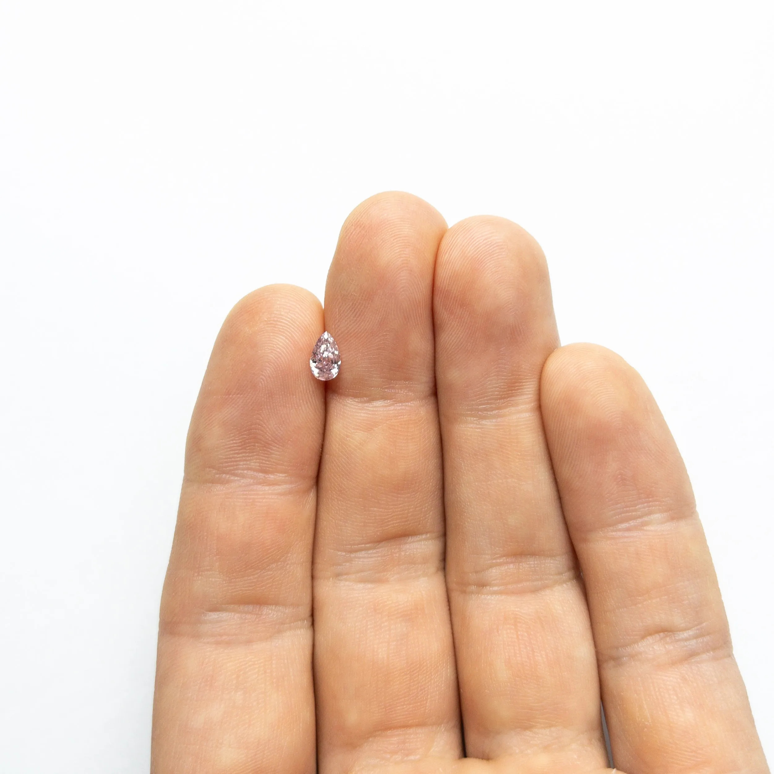 Fancy Pink Brilliant Diamond - 0.50ct Pear