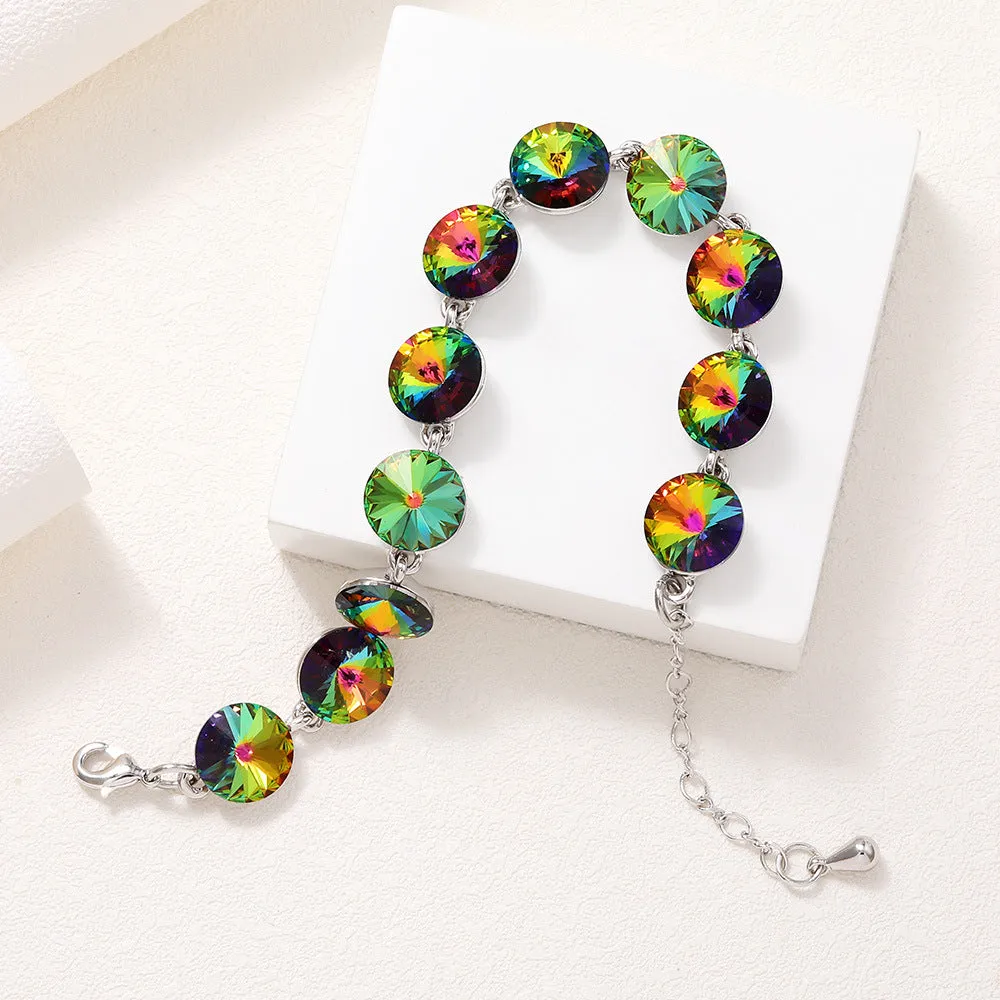 Fancy Swarovski Crystal Multicolor Bracelet