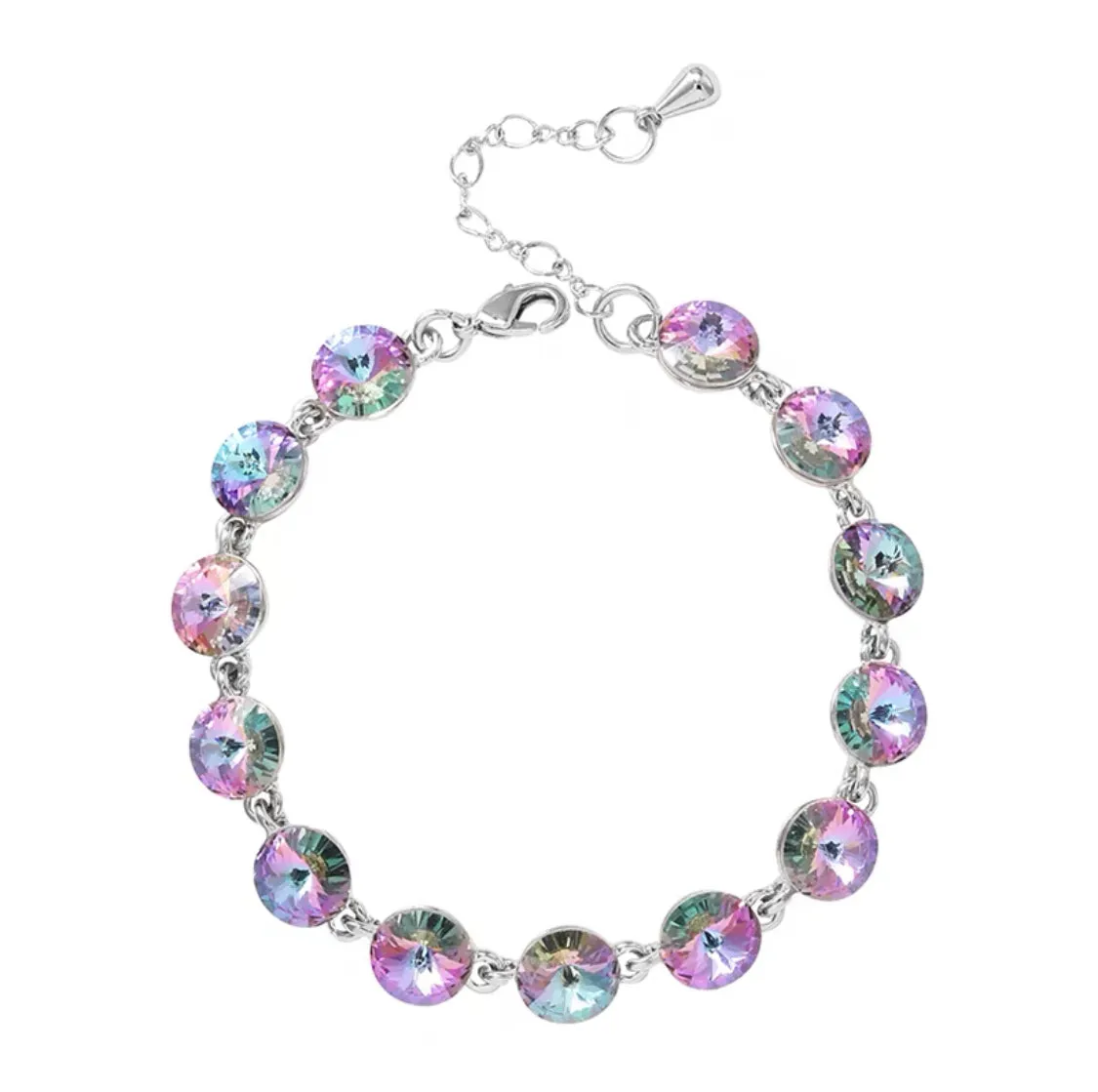 Fancy Swarovski Crystal Multicolor Bracelet