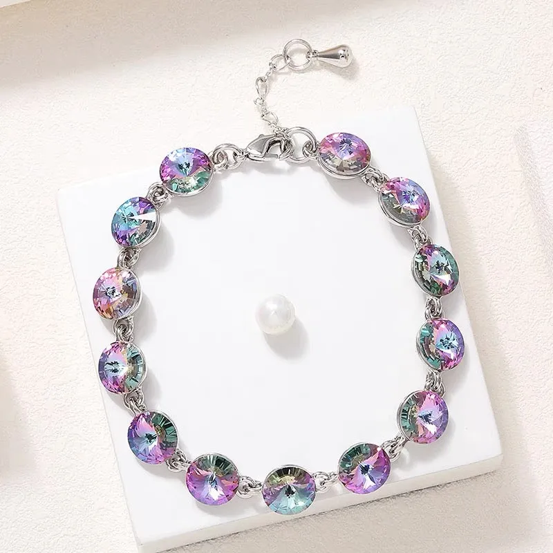 Fancy Swarovski Crystal Multicolor Bracelet