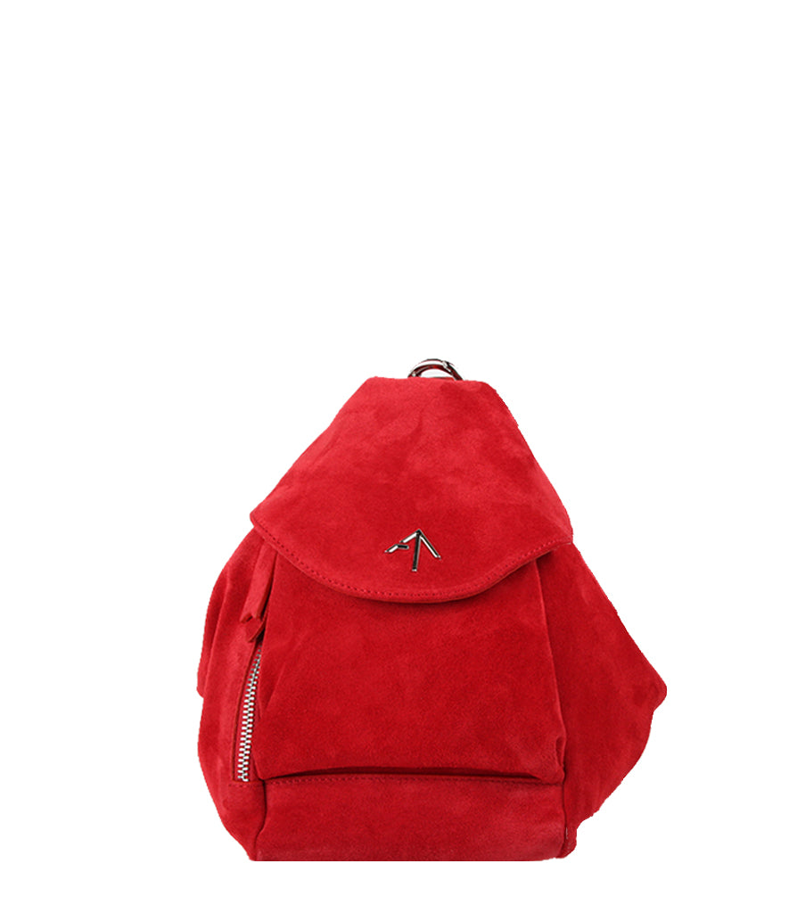 Fernweh Backpack Suede, Red