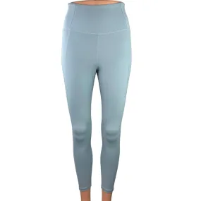 Girlfriend Collective Blue Pull On High Rise Cropped Yoga Athletic Leggings Sz S