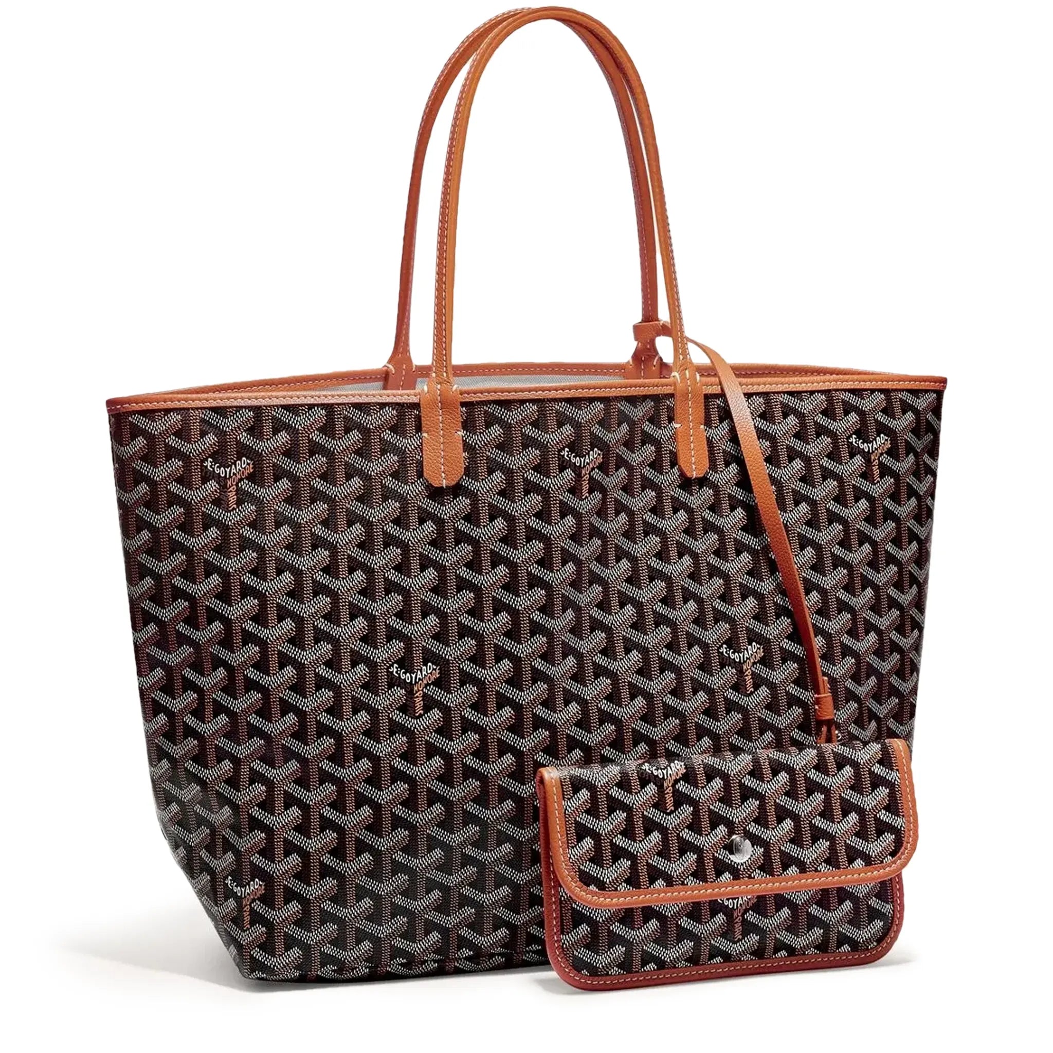 Goyard Saint Louis PM Tote Bag Black Tan