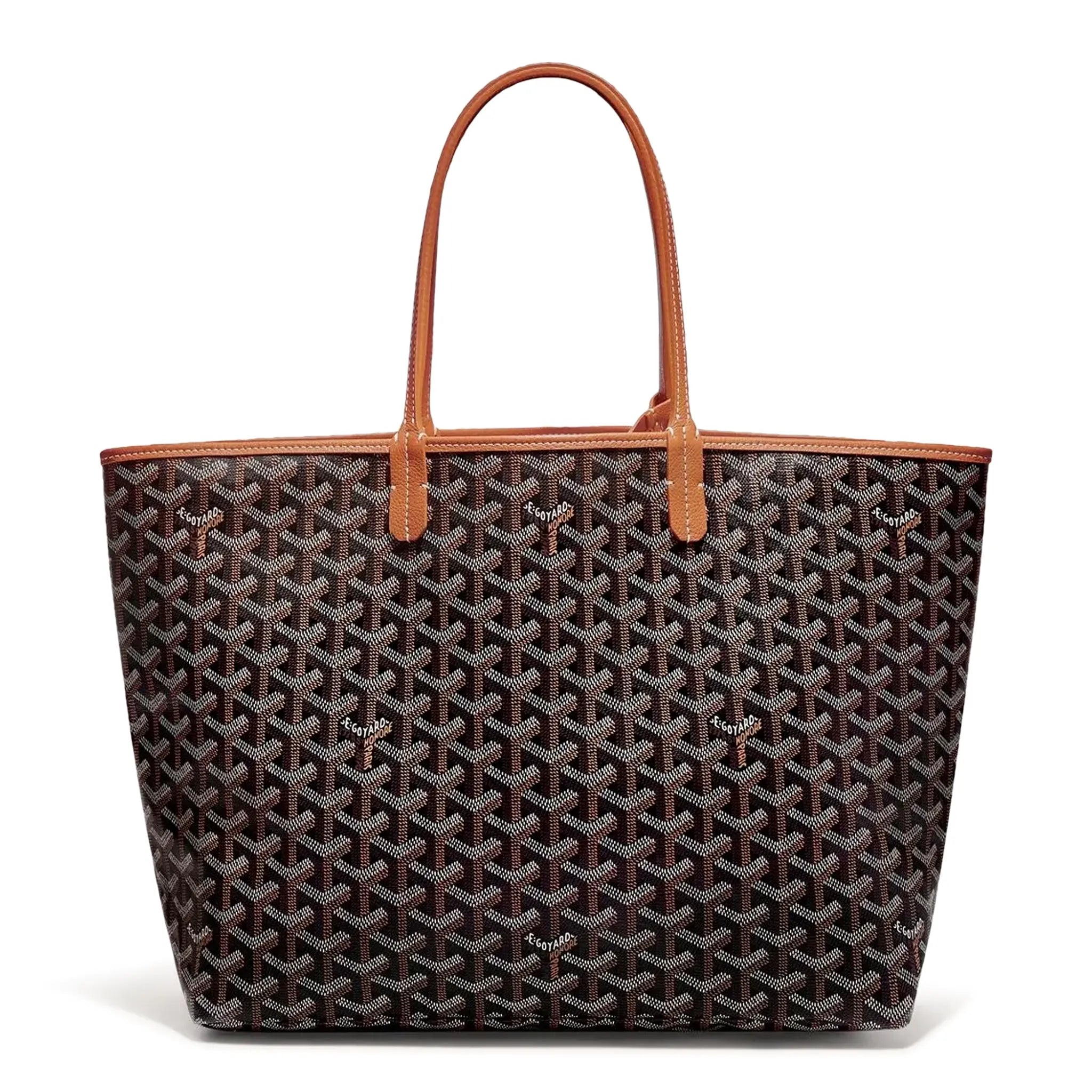 Goyard Saint Louis PM Tote Bag Black Tan