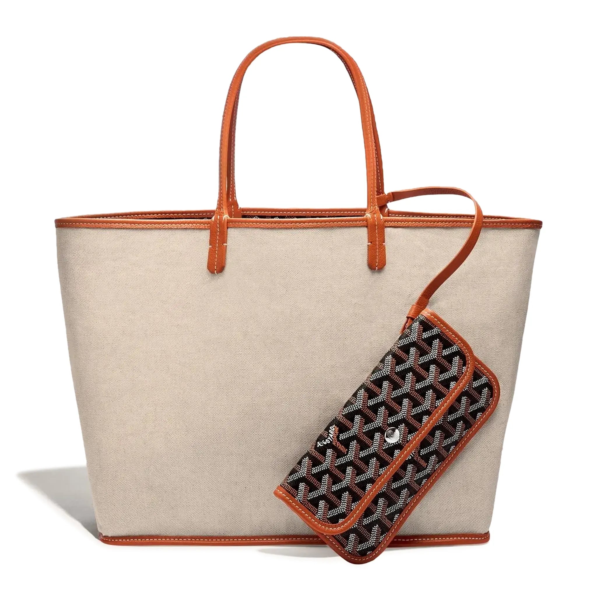 Goyard Saint Louis PM Tote Bag Black Tan