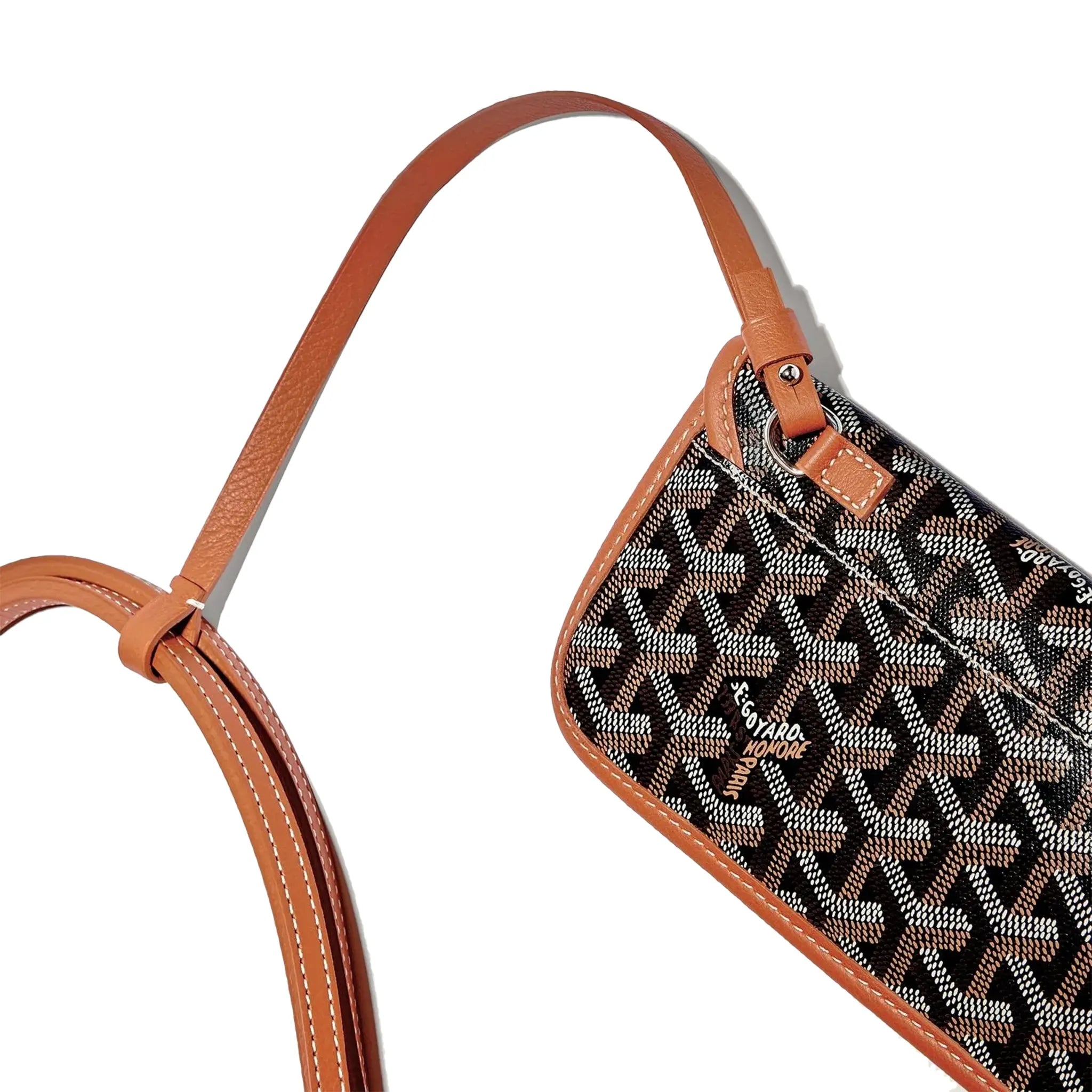 Goyard Saint Louis PM Tote Bag Black Tan