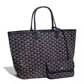 Goyard Saint Louis PM Tote Bag Navy Blue