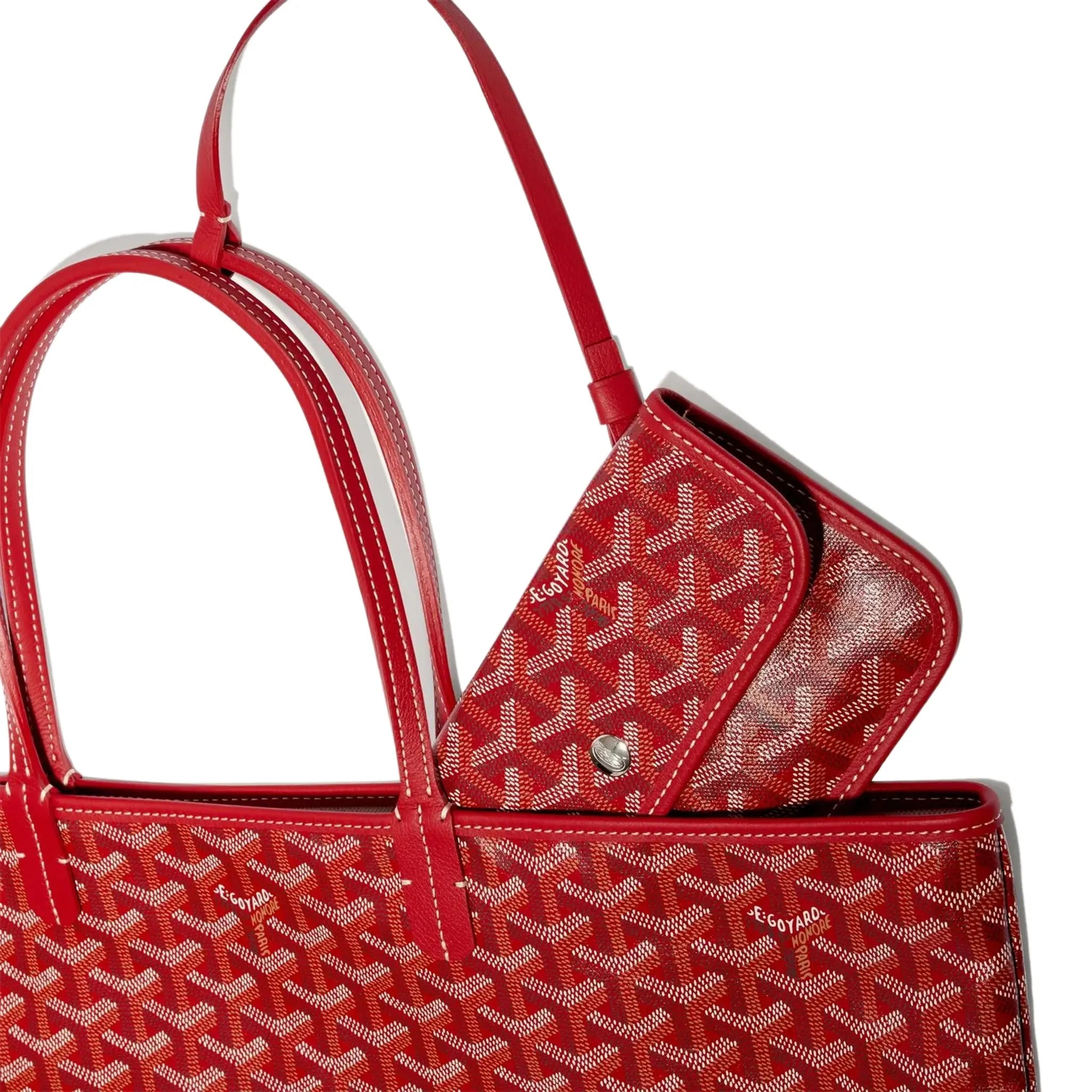 Goyard Saint Louis PM Tote Bag Red