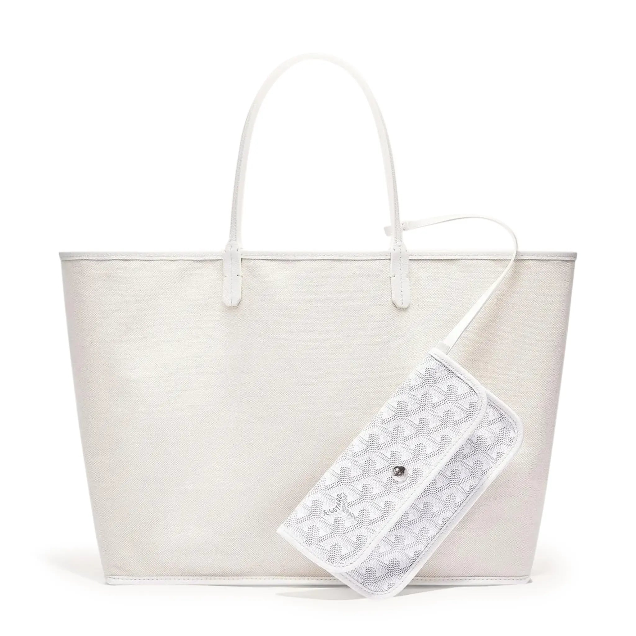 Goyard Saint Louis PM Tote Bag White