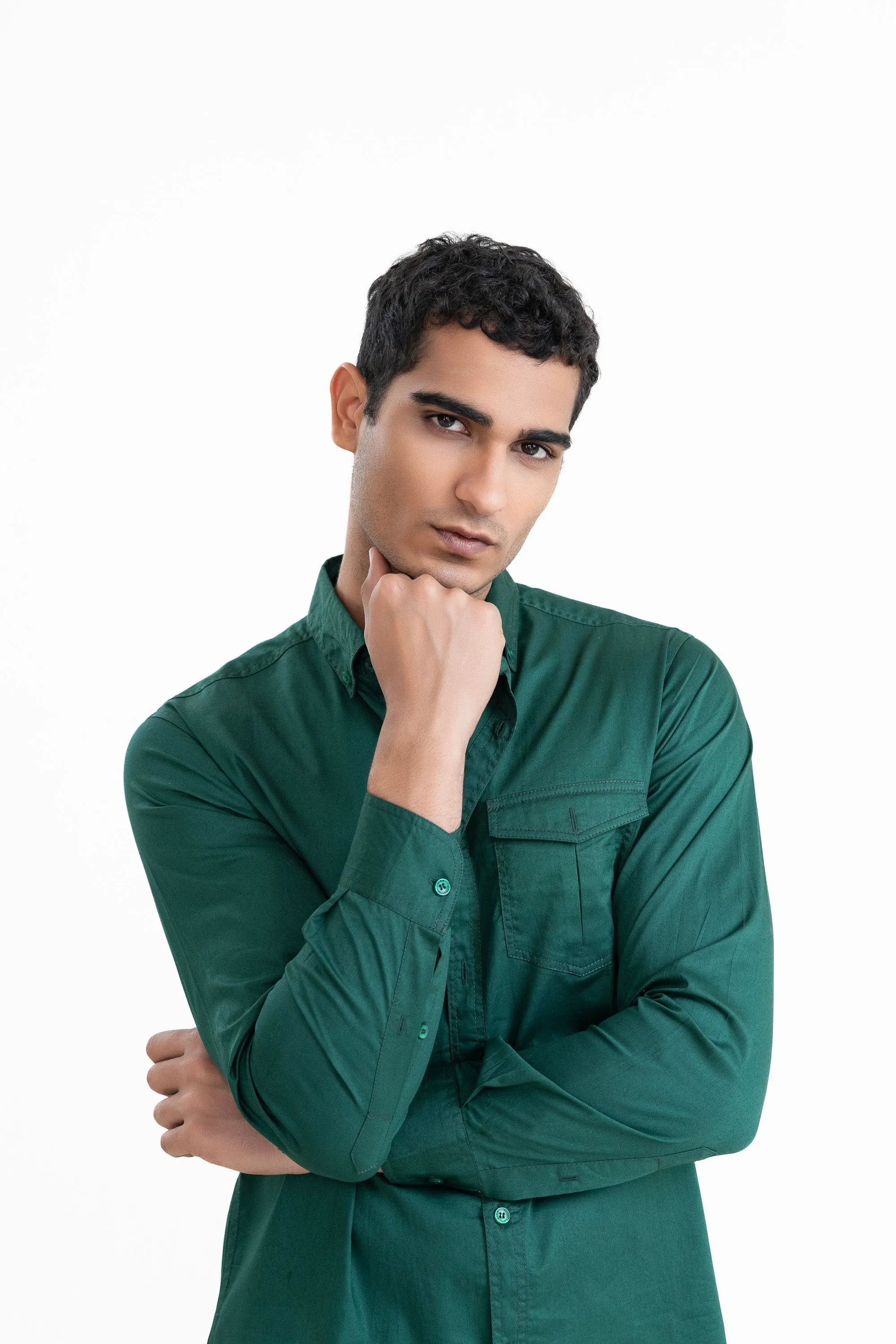 Green Casual Shirt