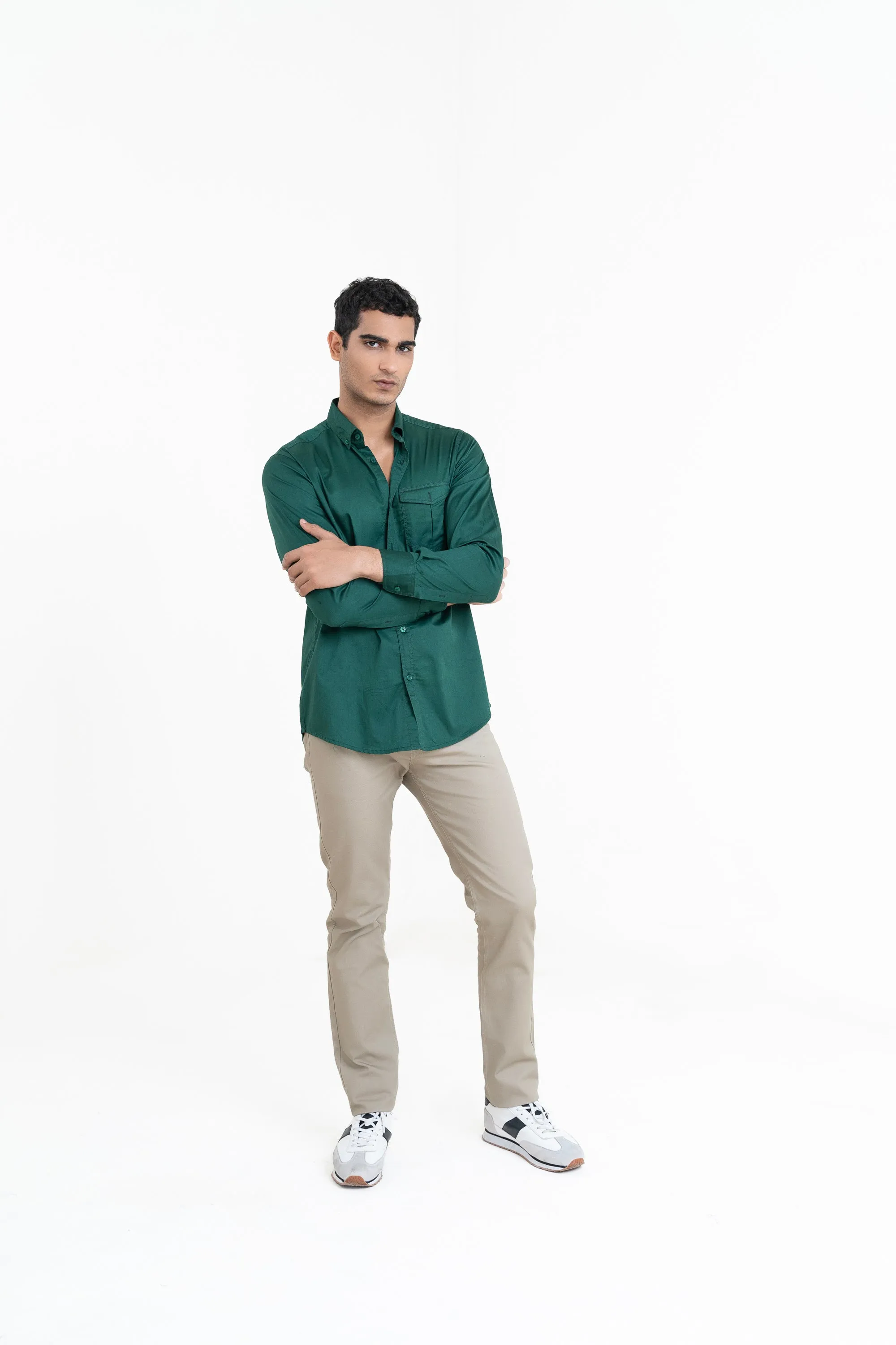 Green Casual Shirt