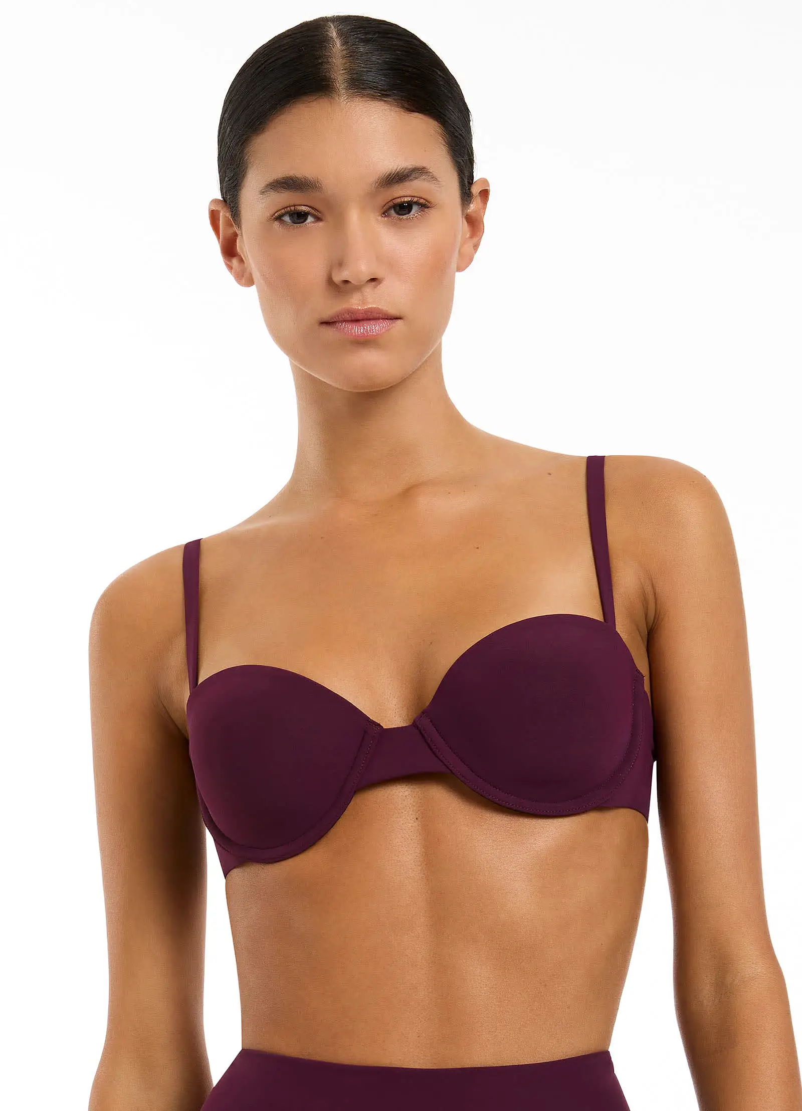 Jetset Moulded Balconette Bikini Top - Port