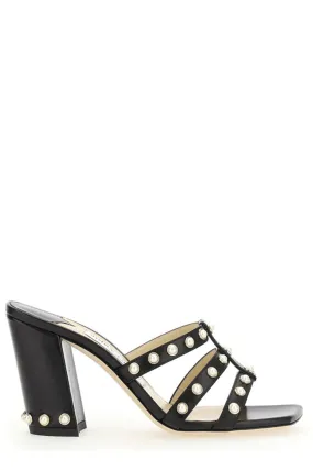 Jimmy Choo Hazal 85 Embellished Open Toe Sandals