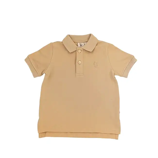 Karibou Kids Polo T-Shirt - Sand Dune