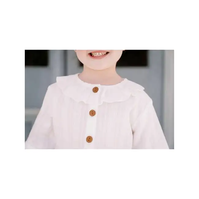 Karibou Kids Sail Away Ruffle Top - White