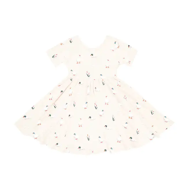 Kyte Baby Printed Twirl Dress in Duck