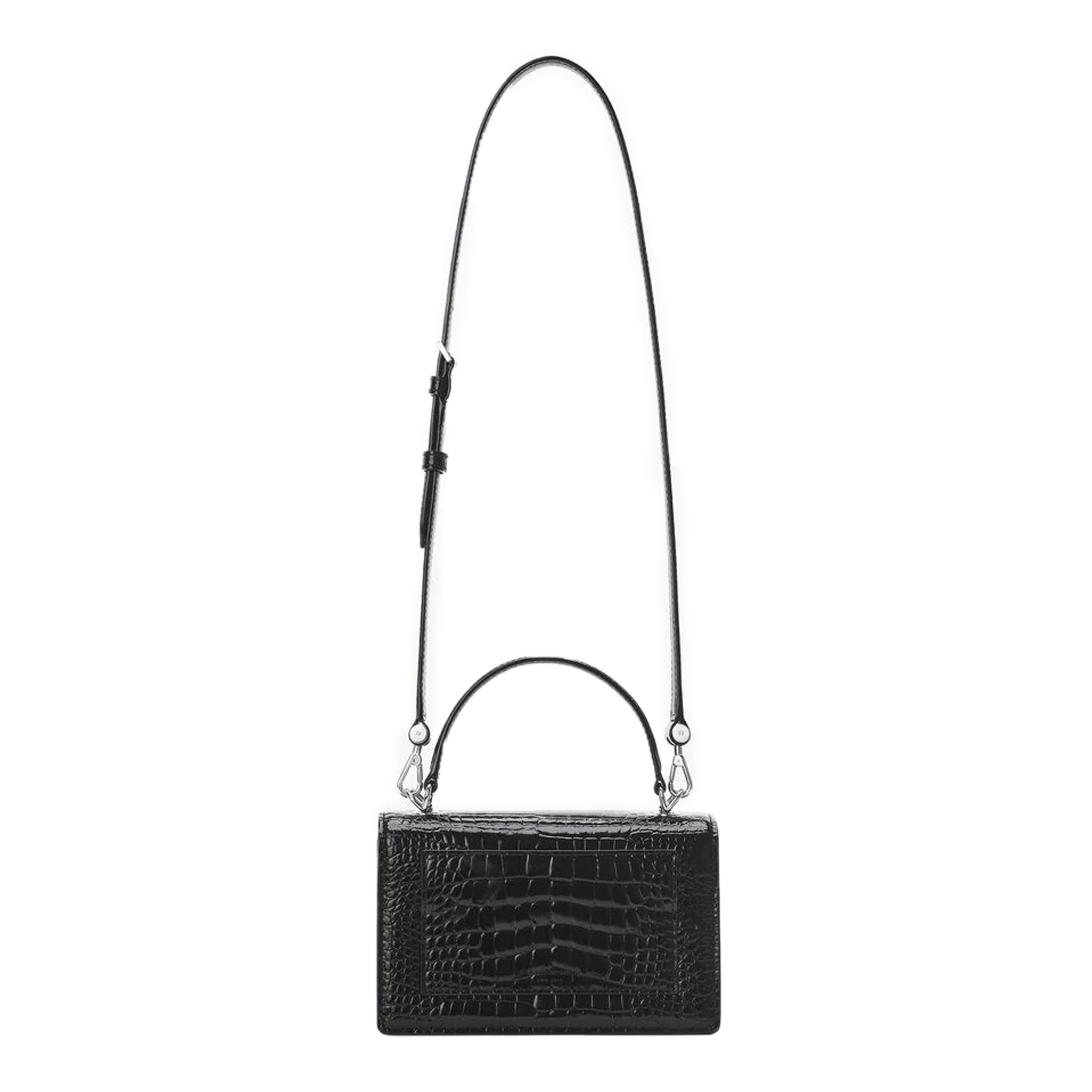 Legacy Mini Satchel/Belt, Black Croc