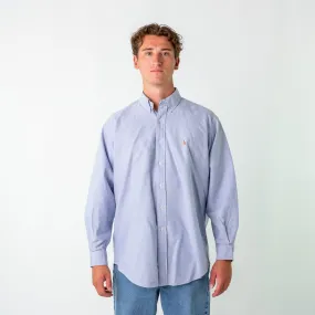 Light Blue 90s Polo Ralph LaurenYarmouth Longsleeve Casual Shirt (L)