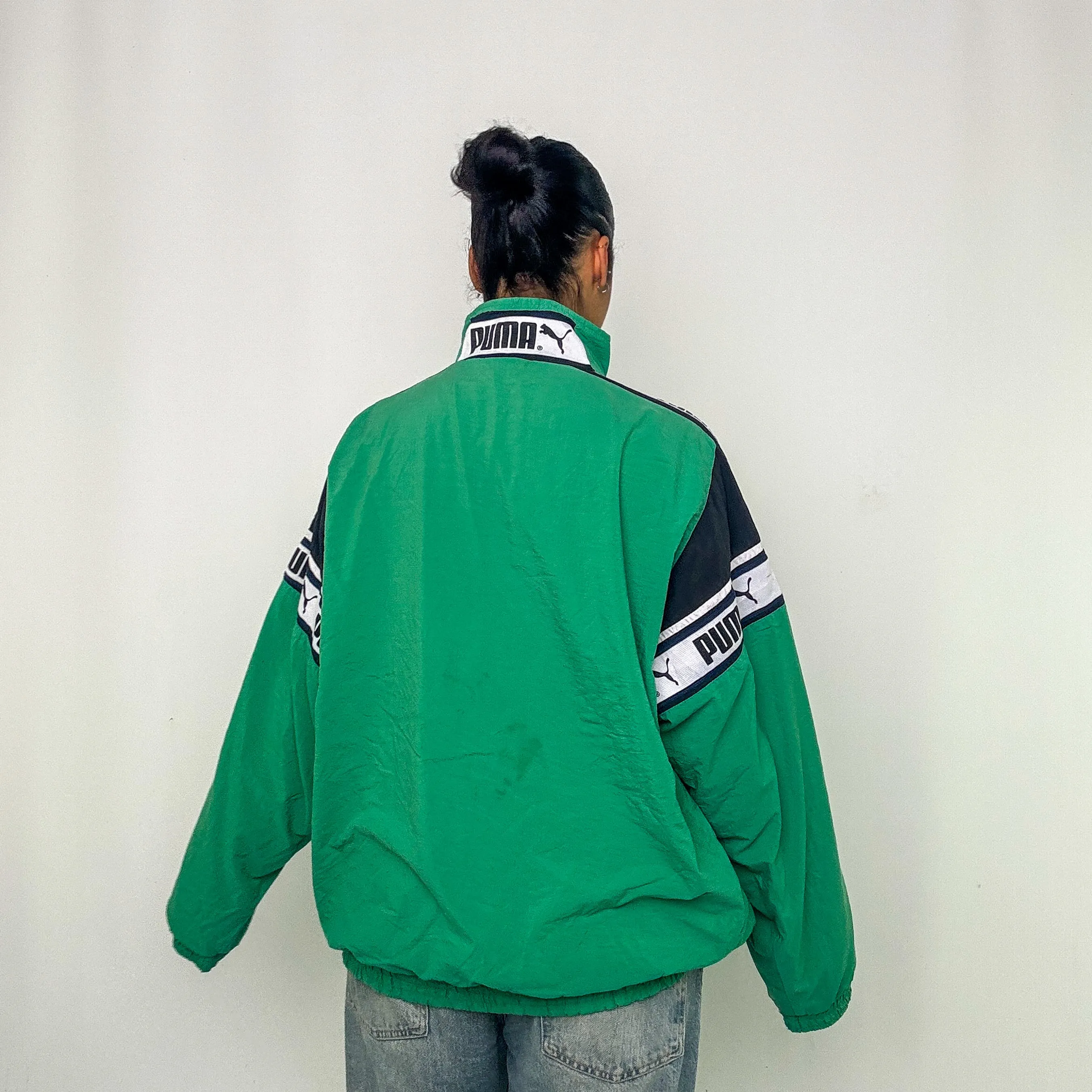 Light Green y2ks Puma Track Jacket (XL)