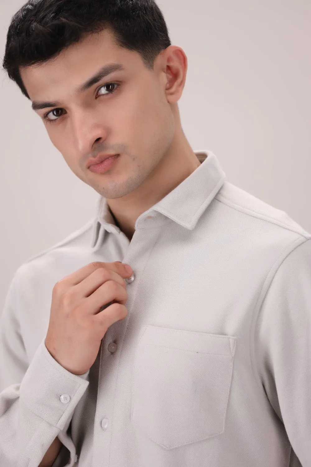 Light Grey Casual Shirt