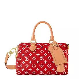 Louis Vuitton Monogram Speedy P9 Red Bandoulière 25