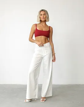 Malina Crop Top (Cherry)