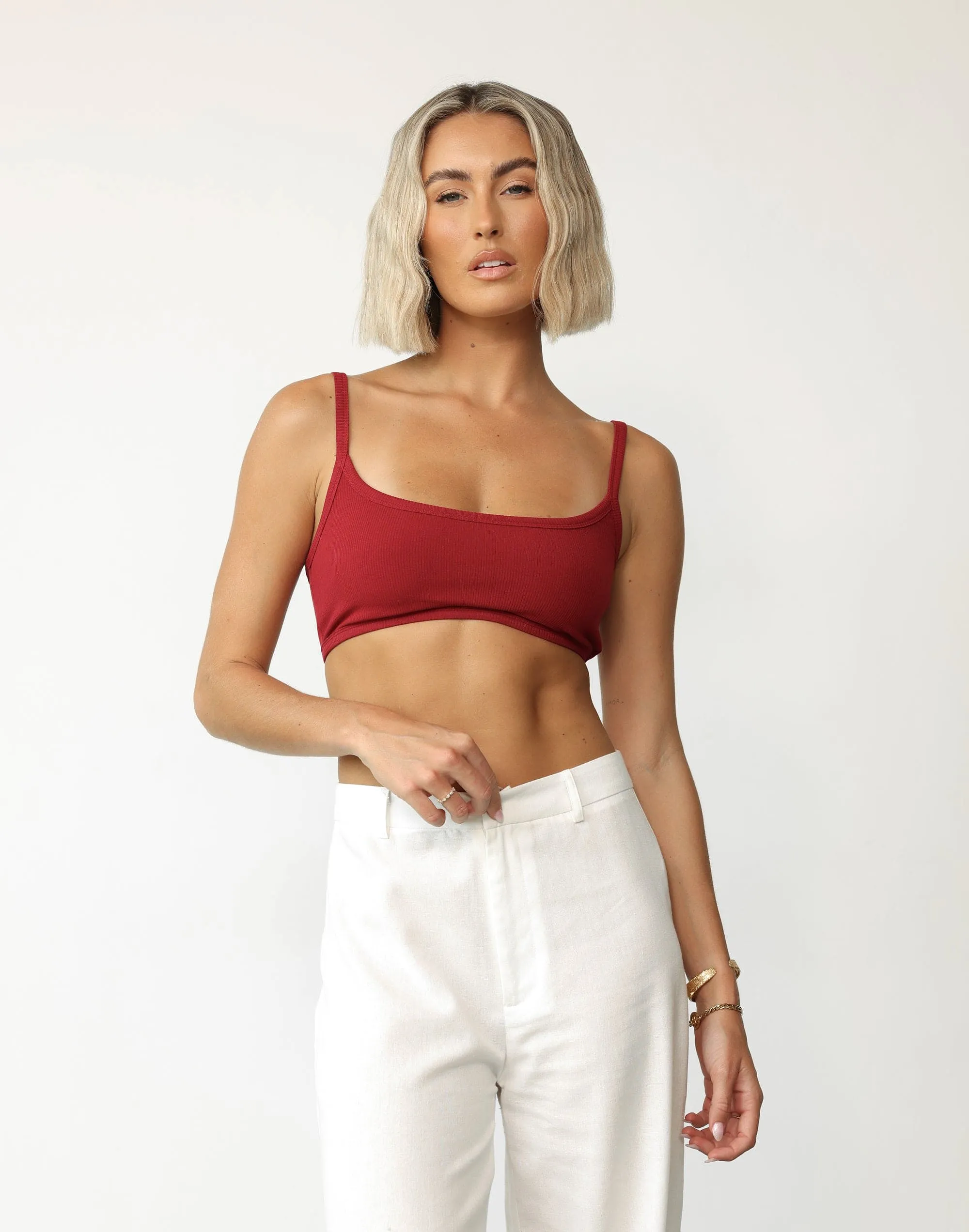 Malina Crop Top (Cherry)