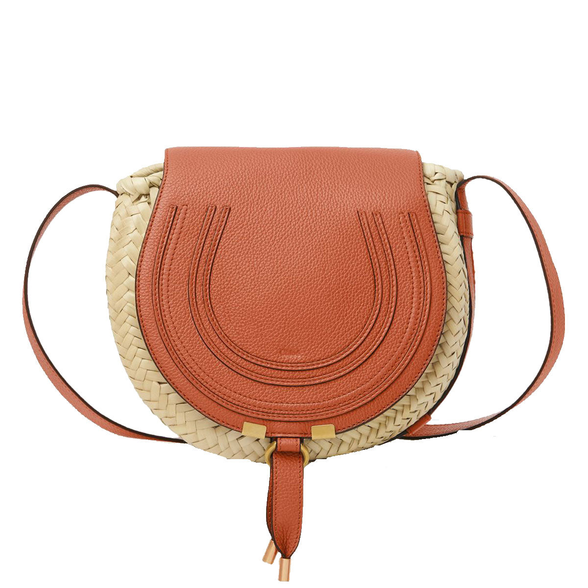 Marcie Raffia Satchel, Orange