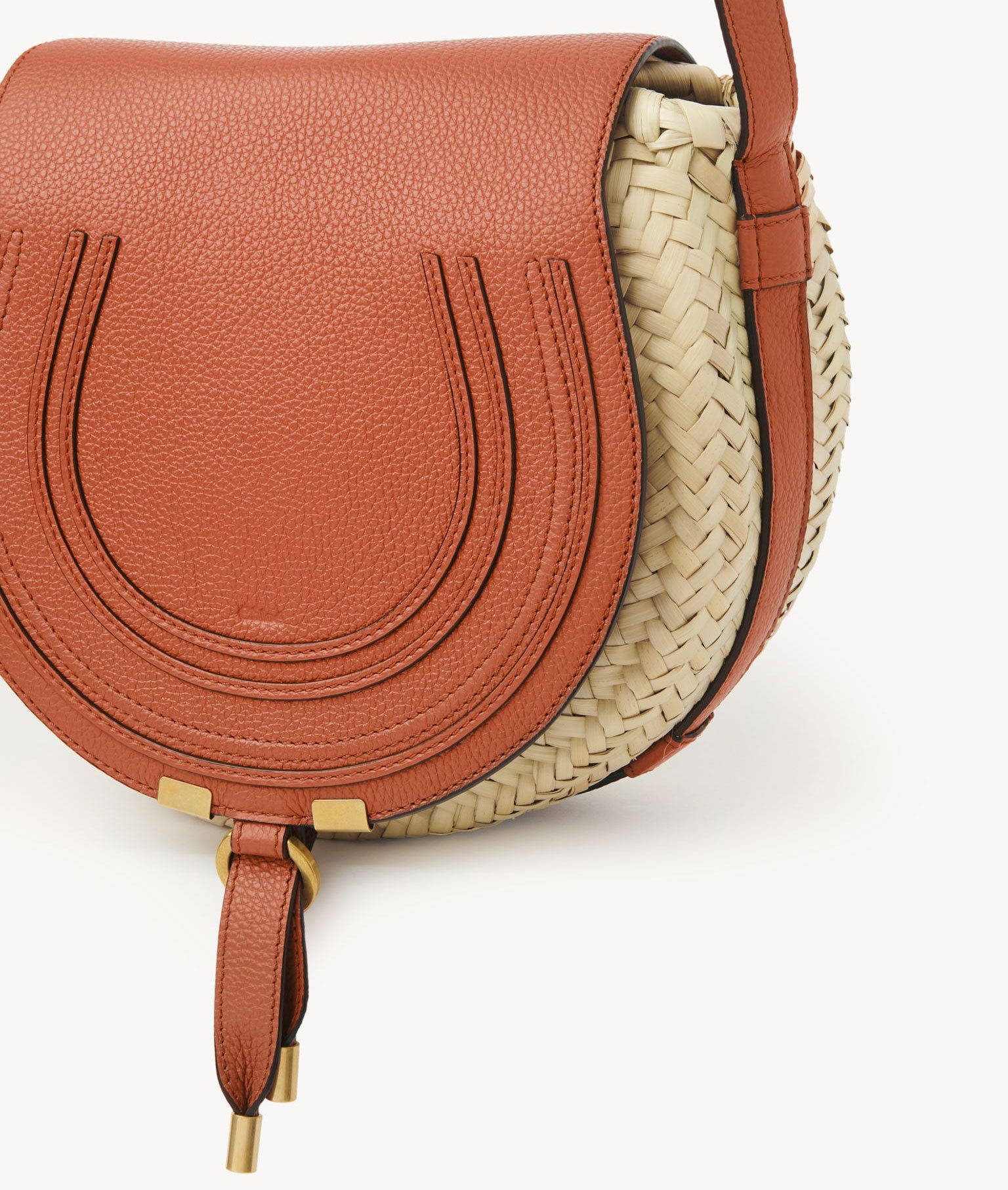 Marcie Raffia Satchel, Orange