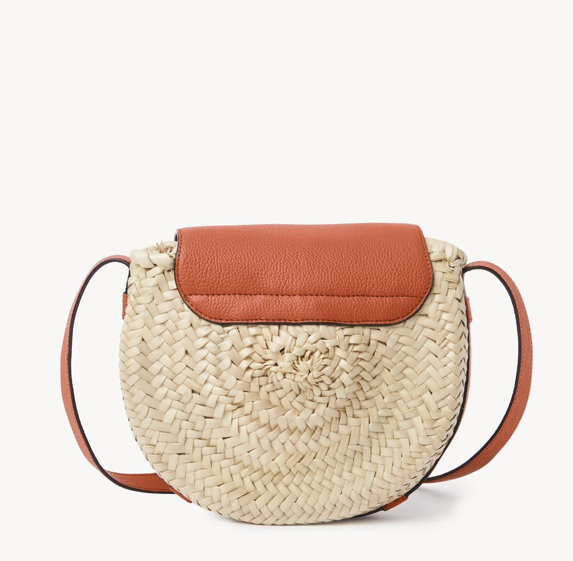 Marcie Raffia Satchel, Orange