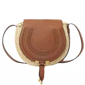 Marcie Raffia Satchel, Tan